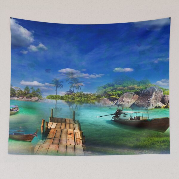 Item preview, Island of Boats designed and sold by Karen Persephone .