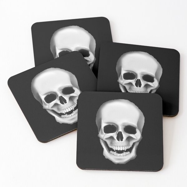 Item preview, Black and White Skull with Fangs designed and sold by JCluverDesign.