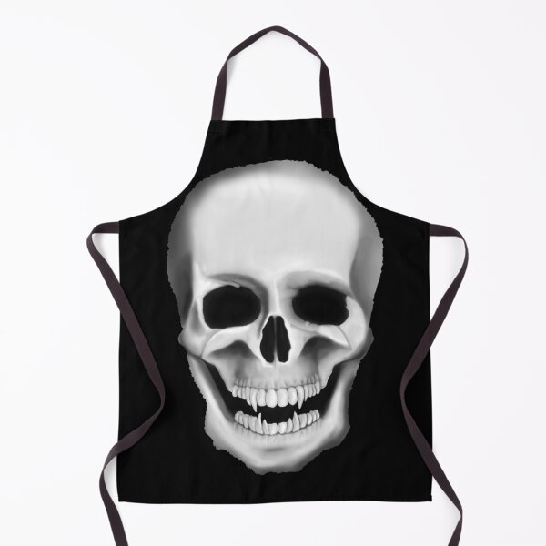 Item preview, Black and White Skull with Fangs designed and sold by JCluverDesign.