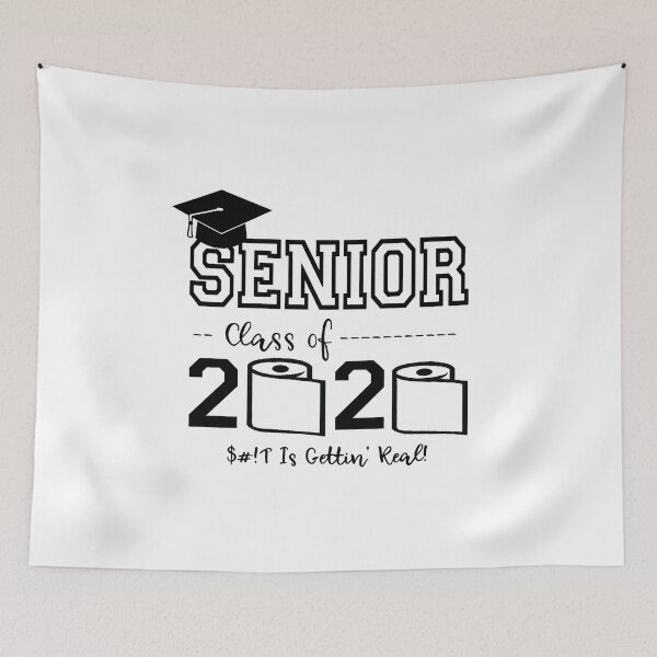 Item preview, Senior Class of 2020 Shit Is Gettin' Real Graduate design designed and sold by nikkidawn74.