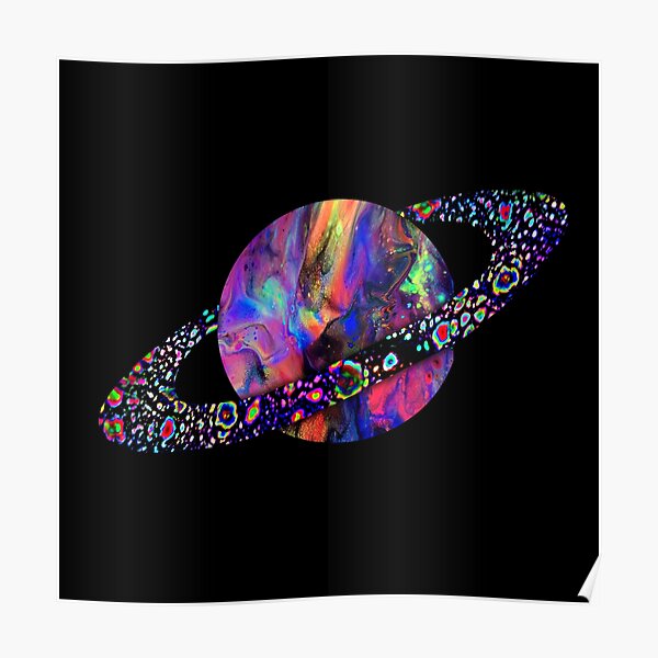 Neon Planet Poster