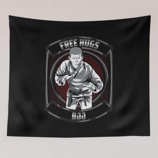 Item preview, Funny Free Hugs Jiu Jitsu Pun BJJ Martial Arts designed and sold by perfectpresents.