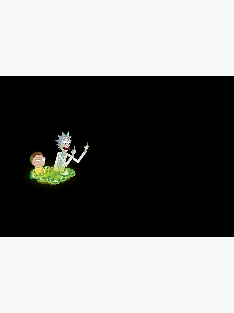 Rick And Morty Middle Finger by Goshat
