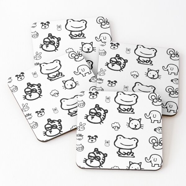Item preview, animal outline sticker pack designed and sold by ringworms.