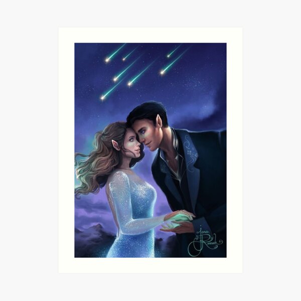 Feyre and Rhysand ACOTAR Sarah J Maas Art Print