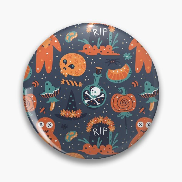 Item preview, Voodoo Doll Magic Halloween Pattern designed and sold by DigitalPie.