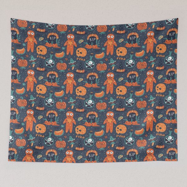 Item preview, Voodoo Doll Magic Halloween Pattern designed and sold by DigitalPie.