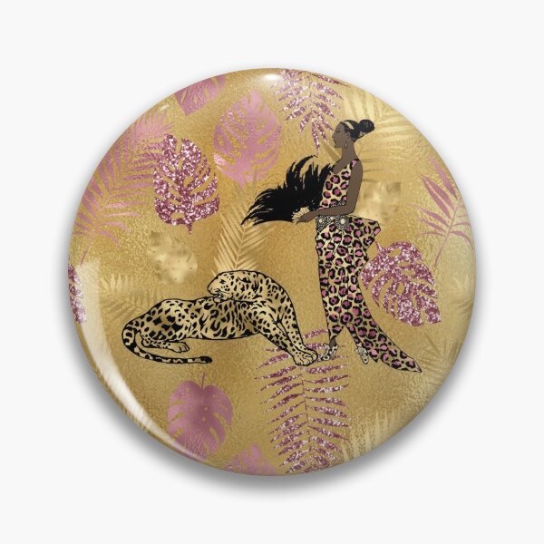 Item preview, Gold and Pink Leopard Pattern designed and sold by RougeAtelier.
