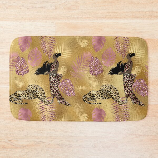 Item preview, Gold and Pink Leopard Pattern designed and sold by RougeAtelier.