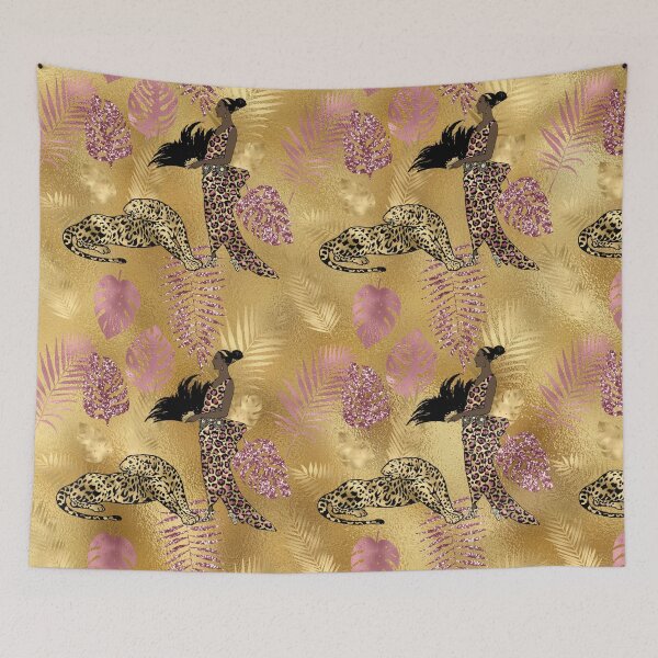 Item preview, Gold and Pink Leopard Pattern designed and sold by RougeAtelier.