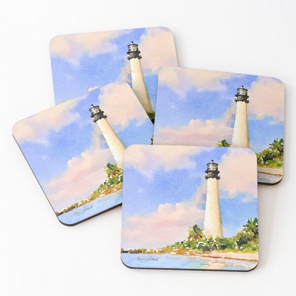 Item preview, Watercolor Lighthouse Painting, Giclée Print, Cape Florida Lighthouse, Coastal Decor, Original Art, Ocean, Sea, Bay, Lighthouse Watercolor designed and sold by littrellart.