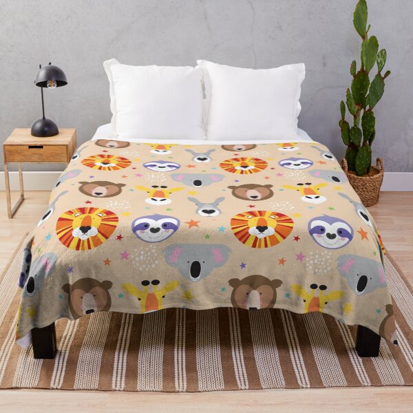 Item preview, Furry friends cute animal pattern designed and sold by creativemonsoon.