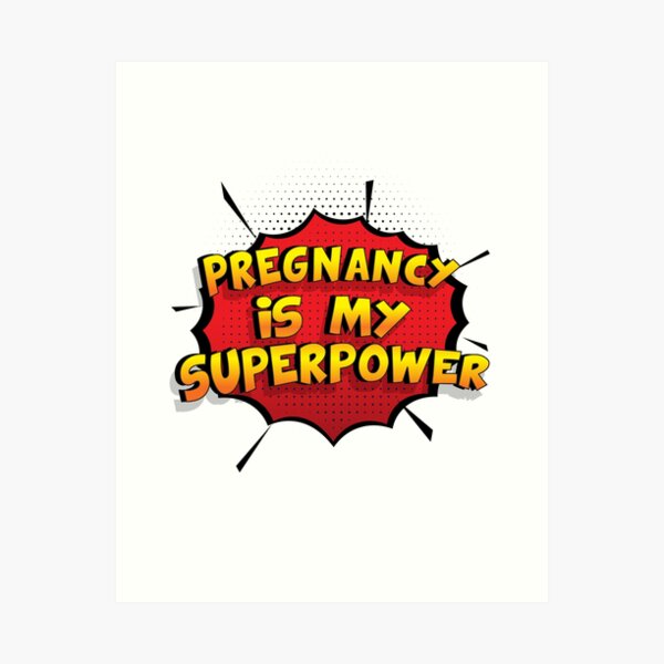 Item preview, Pregnancy is my Superpower Funny Design Pregnancy Gift designed and sold by Custom365.