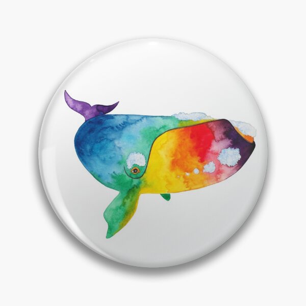 Item preview, Rainbow Right Whale designed and sold by michellefleurk.