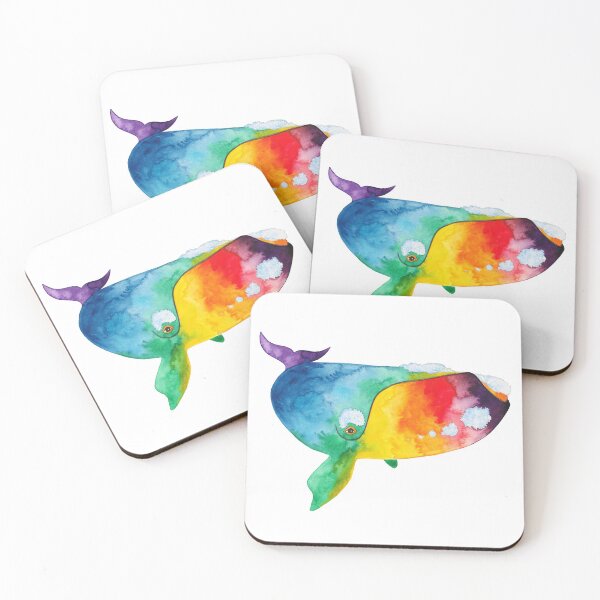 Item preview, Rainbow Right Whale designed and sold by michellefleurk.