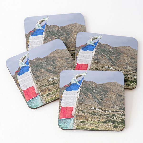 Item preview, Prayer Flag Buddhist Monastery Himalaya Mountains Landscape designed and sold by worldways.