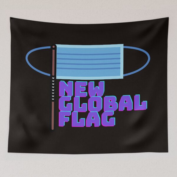 Item preview, New Global Caronavirus Flag  designed and sold by HappinessWorld.