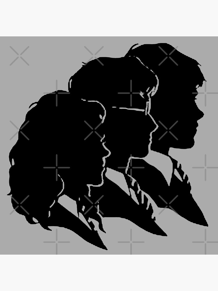 "Die goldene Trio-Silhouette" Acrylblock von Okuhlempantsha | Redbubble