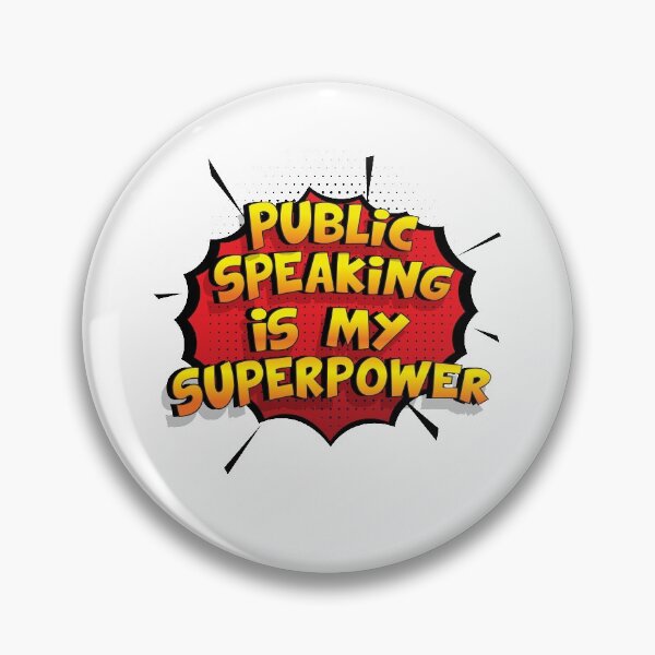 Item preview, Public Speaking is my Superpower Funny Design Public Speaking Gift designed and sold by Custom365.