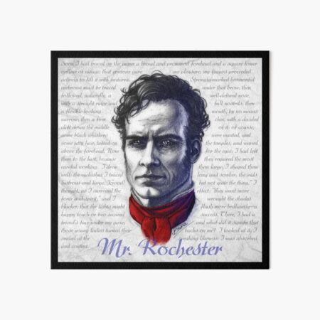 A Portrait of Edward Rochester Art Board Print