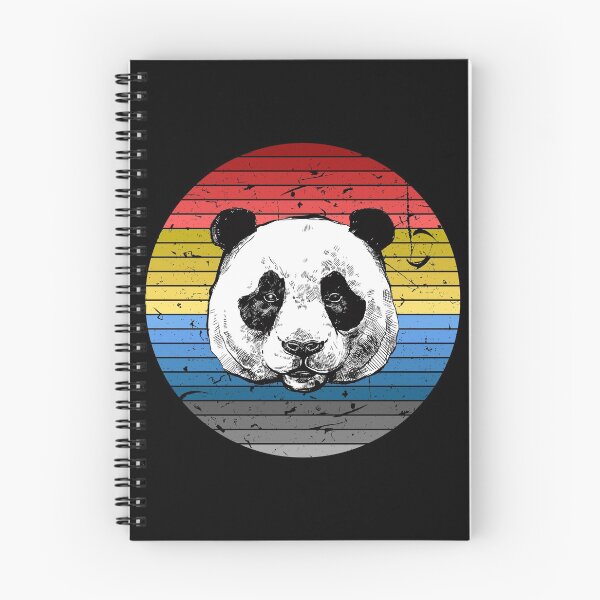 Item preview, Panda Bear Vintage Retro Sunset 60s 70s style Gift designed and sold by Crazy Trendy Designs.