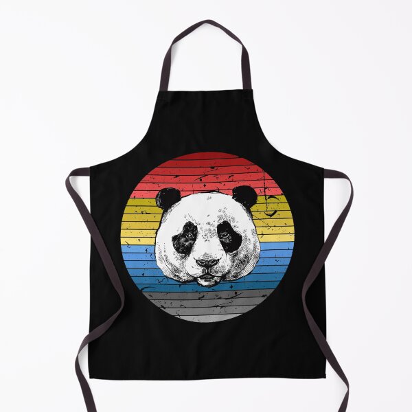 Item preview, Panda Bear Vintage Retro Sunset 60s 70s style Gift designed and sold by Crazy Trendy Designs.
