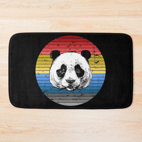 Item preview, Panda Bear Vintage Retro Sunset 60s 70s style Gift designed and sold by Crazy Trendy Designs.