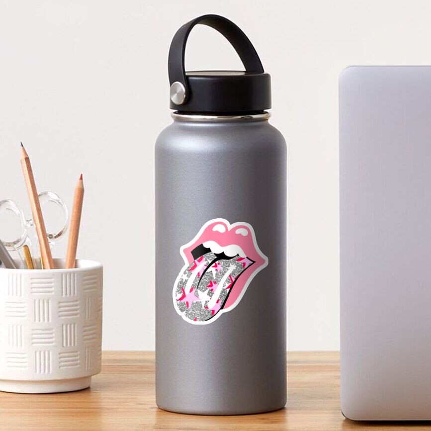 Pink glitter, star tongue Sticker