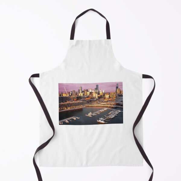 Item preview, Melbourne city and Docklands at sunset designed and sold by Roz McQuillan Fine Art & Photography.