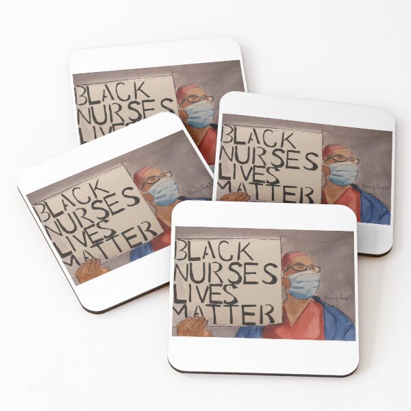 Item preview, Black Nurses Matter Mask with a Message designed and sold by BlackVet.