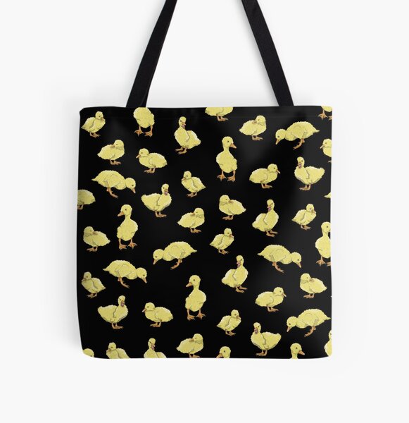 Cute Yellow Duck Pattern Tote Bag by Seraphine