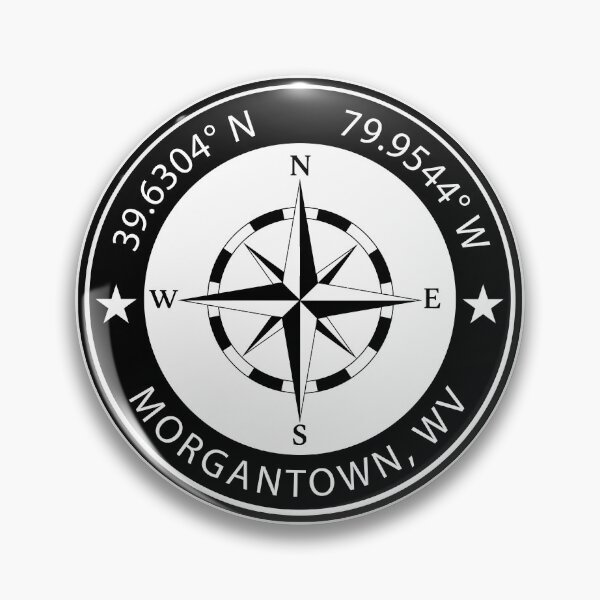 Artikelvorschau, Geografische Koordinaten von Morgantown, West Virginia entworfen und verkauft von TeeOhGraphics.
