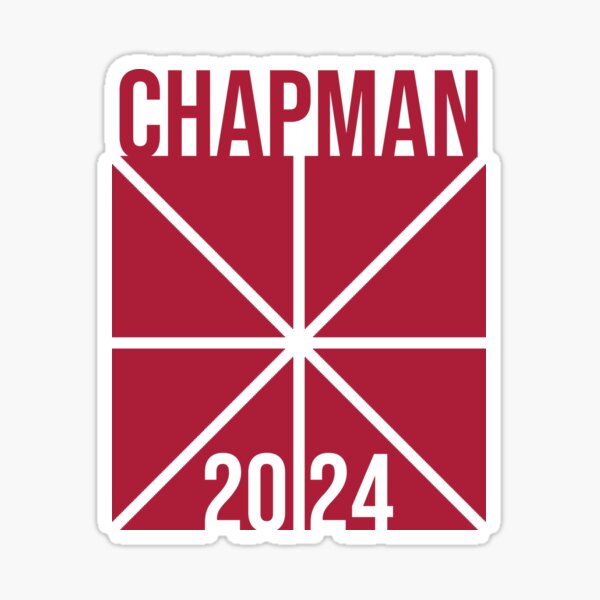 "Chapman 2024" Sticker for Sale by jdilldesign Redbubble