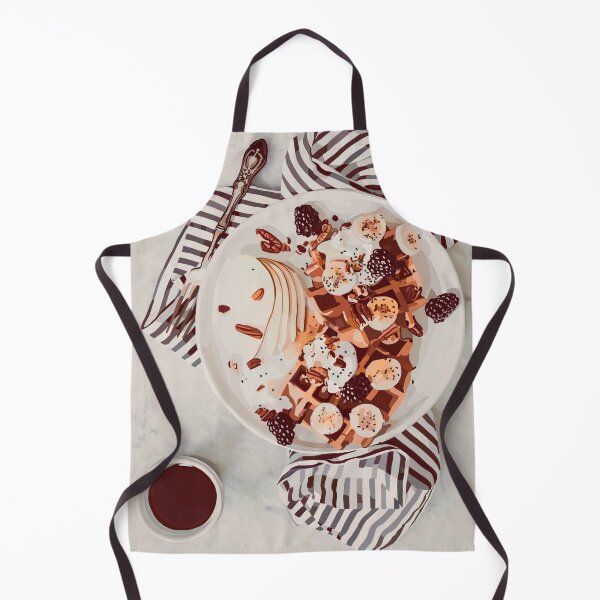 Item preview, Breakfast Food Waffles, Fruits, Chocolate, Nuts, Yogurt Recipe Aesthetic designed and sold by kqwdesigns.
