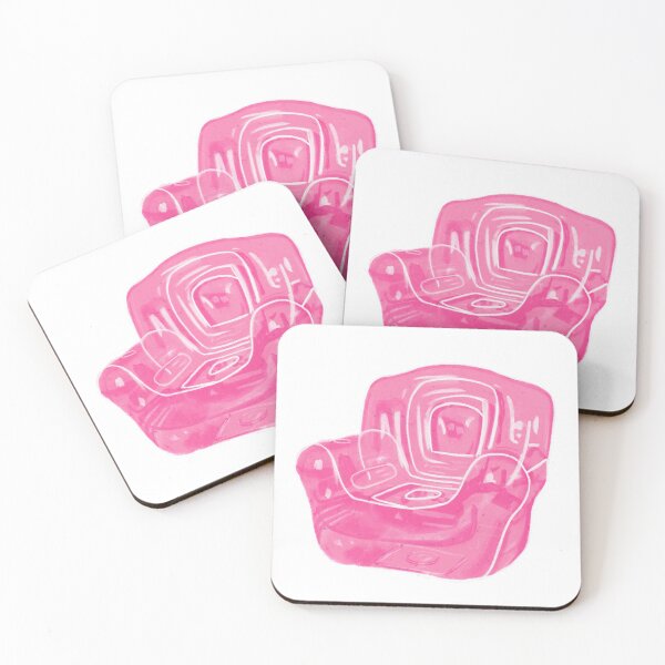 Item preview, Retro inflatable chair pink designed and sold by ICOAHEnding.