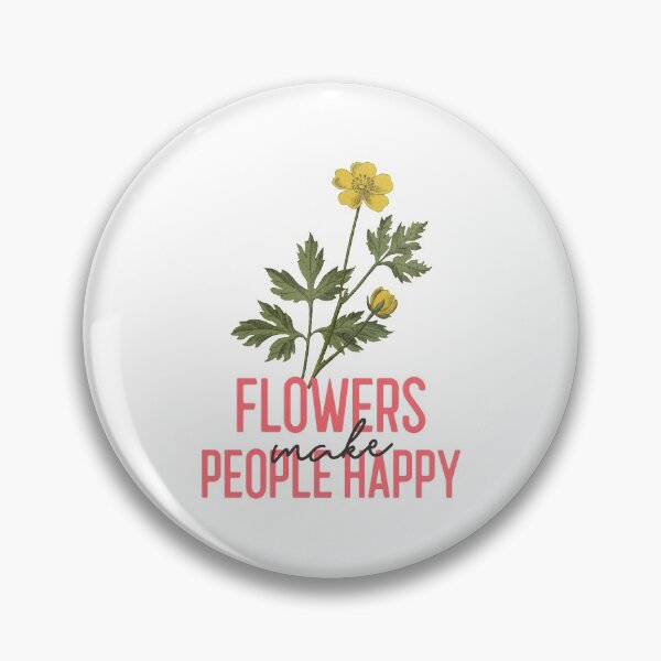 Artikelvorschau, Blumen machen Menschen glücklich entworfen und verkauft von Floral-Tees.