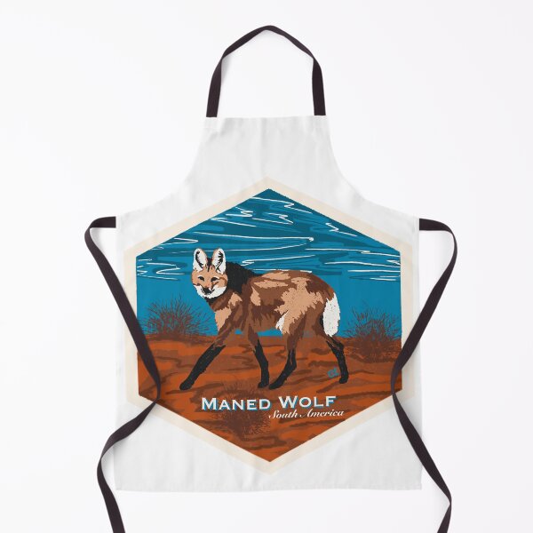 Item preview, Maned Wolf (Chrysocyon brachyurus) Screenprint Style designed and sold by Alawstrations.