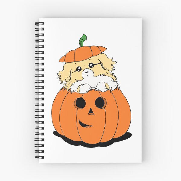 Item preview, Cute Beautiful and Funny Light Sable Tibetan Spaniel in a Pumpkin Halloween Design designed and sold by Monica C. Webster.