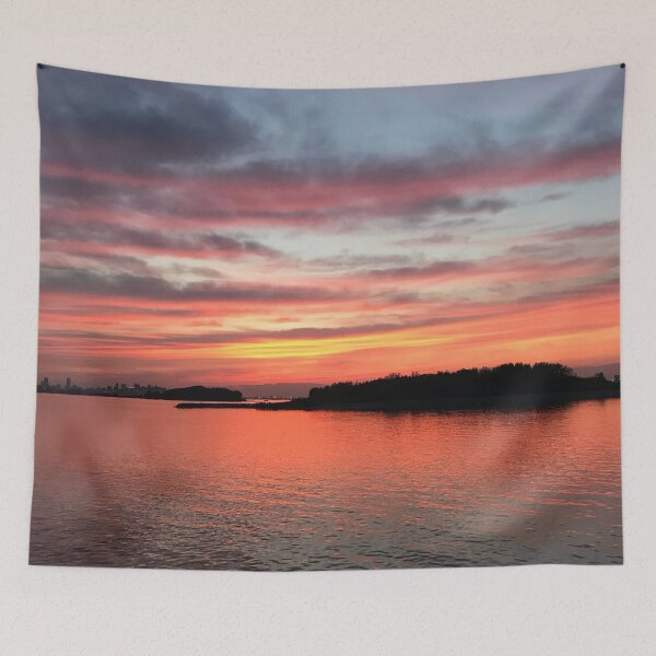 Item preview, Orange Cloudy Sunset On The Water 2 designed and sold by MaxMMasterson.