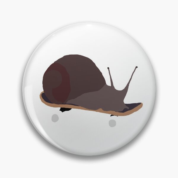 Item preview, snail on skateboard illustration designed and sold by emsfunkydesigns.