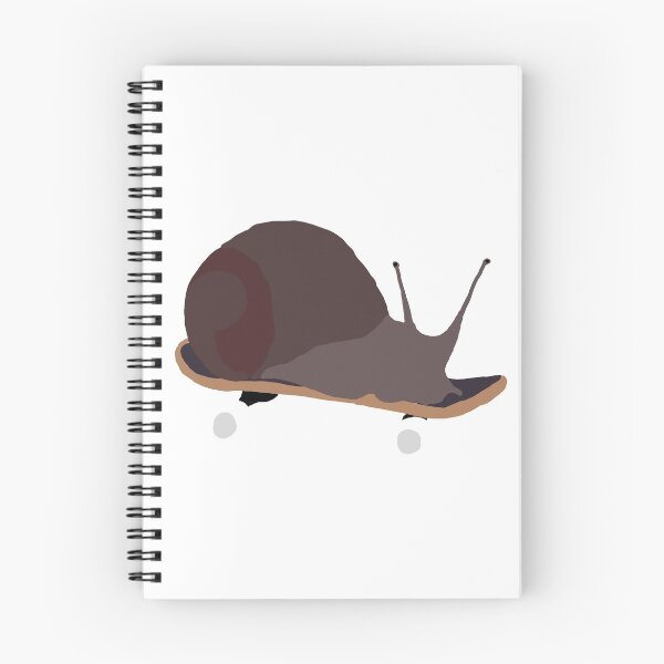 Item preview, snail on skateboard illustration designed and sold by emsfunkydesigns.