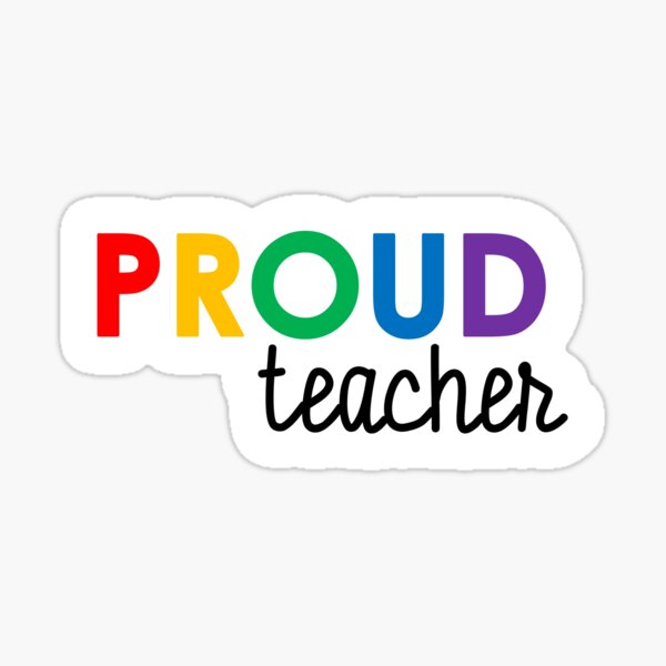 Proud Teacher Sticker