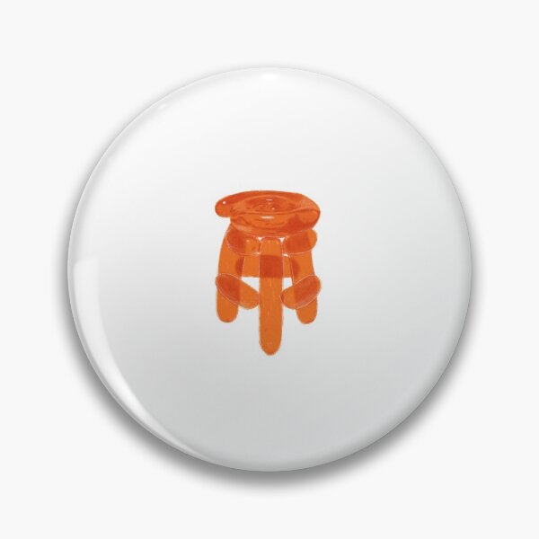 Item preview, Retro inflatable stool orange  designed and sold by ICOAHEnding.