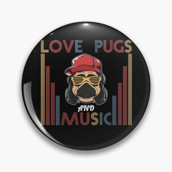 Item preview, Love Dogs And Music Vintage Style Gift idea designed and sold by Crazy Trendy Designs.