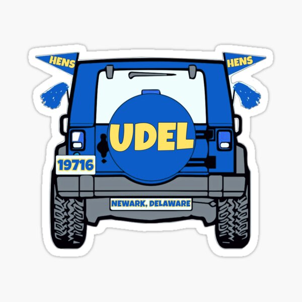 University of Delaware Jeep Sticker