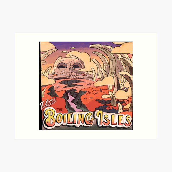 Visit The Boiling Isles - The Owl House Mock Travel Poster Art Print