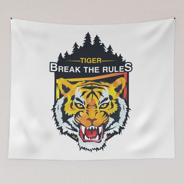 Item preview, Tiger Break The Rules  designed and sold by PG Shop Art.
