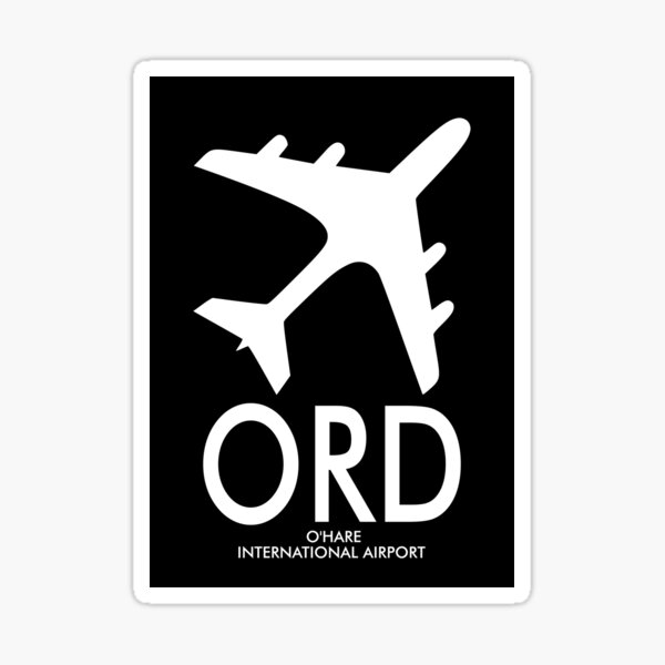 Item preview, ORD O'HARE CHICAGO AIRPORT CODE BAGGAGE TAG designed and sold by kwiebe34.