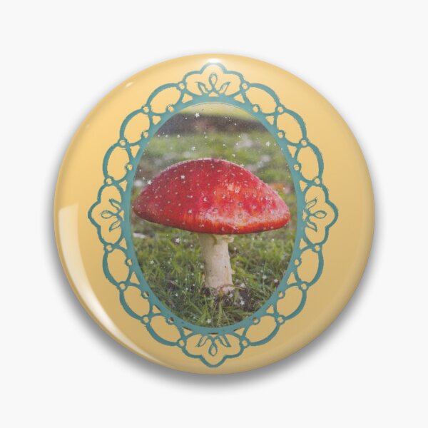 Item preview, The Lonely Mushroom in a Vintage Frame designed and sold by WithLoveL.