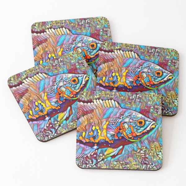 Item preview, Colorful Oscar Cichlid Fish designed and sold by DeAnna Hickman.